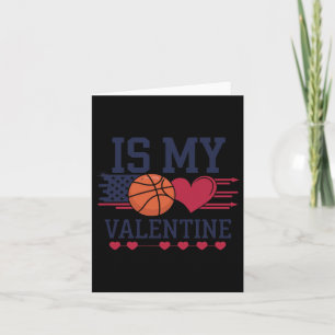 Basketbal is mijn hart op Valentijnsdag Kaart
