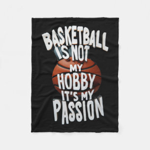 Basketbal is mijn leeuw fleece deken