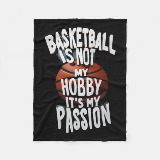 Basketbal is mijn leeuw fleece deken (Voorkant)