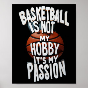 Basketbal is mijn leeuw poster