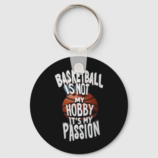 Basketbal is mijn leeuw sleutelhanger (Voorkant)