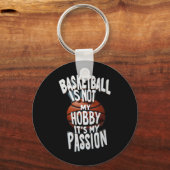 Basketbal is mijn leeuw sleutelhanger (Voorkant)
