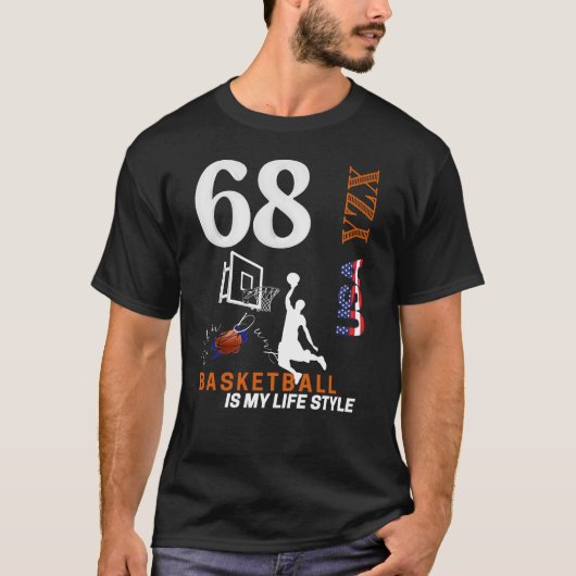 Basketbal is mijn levensstijl t-shirt (Voorkant)