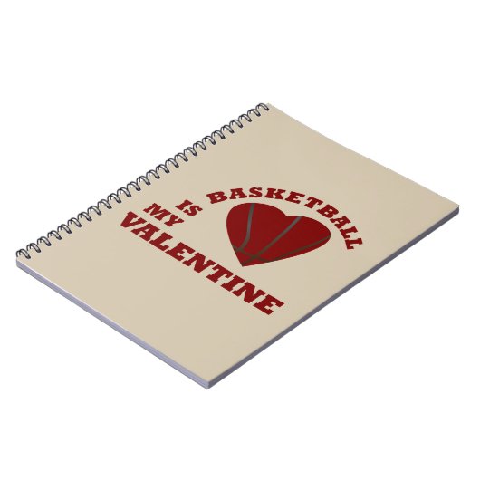 basketbal is mijn valentijn notitieboek (Linkerzijde)