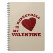 basketbal is mijn valentijn notitieboek (Voorkant)
