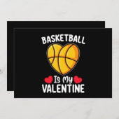 Basketbal is mijn Valentijnsdag sport Kaart (Voorkant / Achterkant)