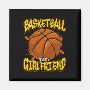 Basketbal is mijn Vriendin Grappige balspelers Magneet