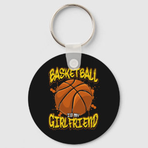 Basketbal is mijn Vriendin Grappige balspelers Sleutelhanger