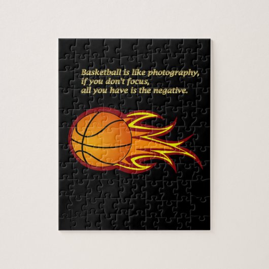 Basketbal is net als fotografie #6 legpuzzel (Verticaal)
