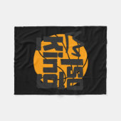 Basketbal Isolatie King One Man Show Fleece Deken (Voorkant (Horizontaal))