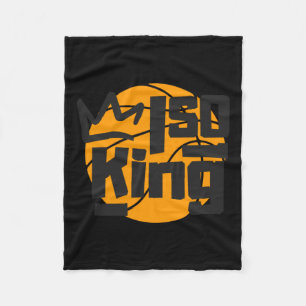 Basketbal Isolatie King One Man Show Fleece Deken