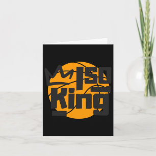 Basketbal Isolatie King One Man Show Kaart