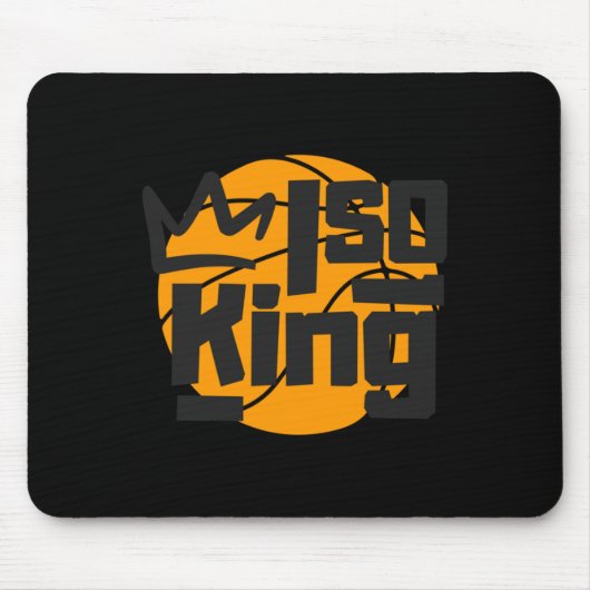 Basketbal Isolatie King One Man Show Muismat (Voorkant)
