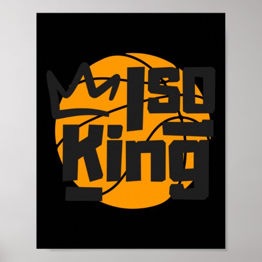 Basketbal Isolatie King One Man Show Poster (Voorkant)