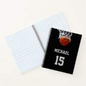 Basketbal Je Naam Notitieboek (Binnen)
