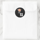 basketbal jersey nummer 11 speler nummer ronde sticker (Tas)