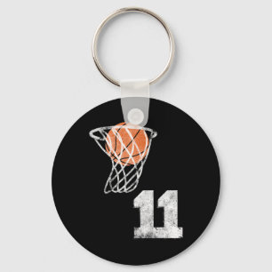 basketbal jersey nummer 11 speler nummer sleutelhanger