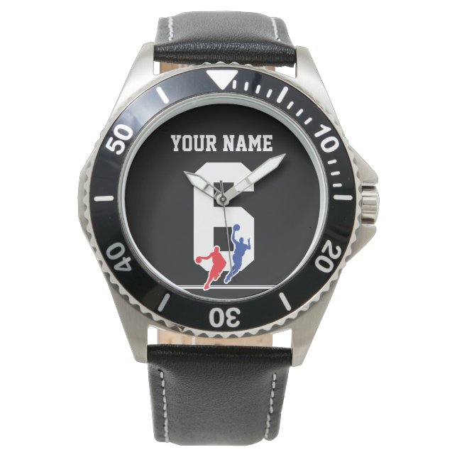  basketbal jersey team kleuren... horloge (Voorkant)