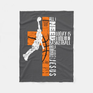 Basketbal Jongen Leeftijden Kinderen Mannen Alles Fleece Deken