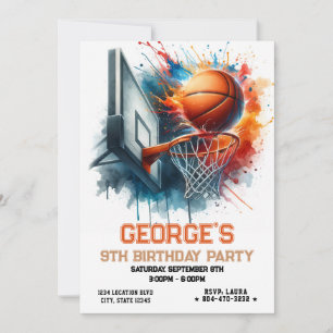 Basketbal Jongen Verjaardag Kaart