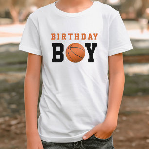 Basketbal Jongen Verjaardagsfeestje T-shirt