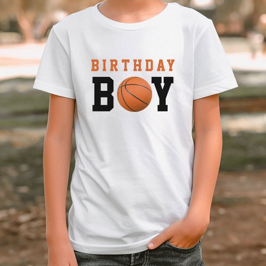 Basketbal Jongen Verjaardagsfeestje T-shirt