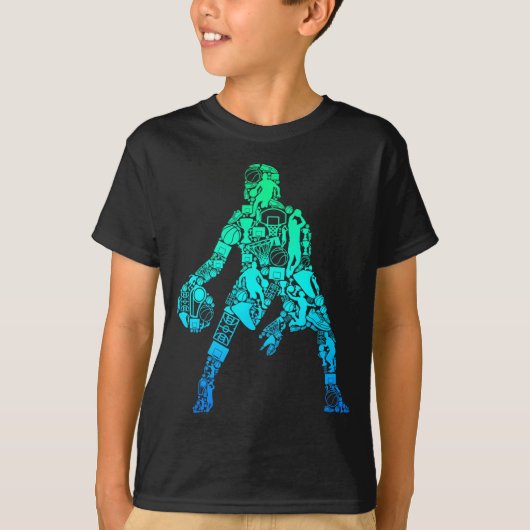 Basketbal Jongens Kinderen Mannen _1 T-shirt (Voorkant)