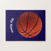 Basketbal Jouw Naam Legpuzzel (Horizontaal)