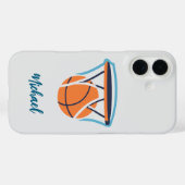 Basketbal Jouw naam Persoonlijk Case-Mate iPhone Case (Achterkant (horizontaal))