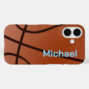 Basketbal Jouw naam Persoonlijke informatie iPhone 16 Hoesje