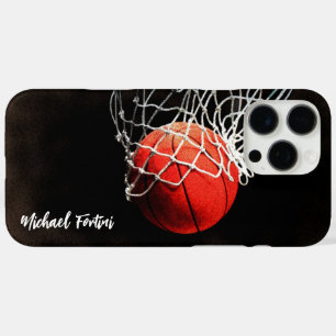 Basketbal Jouw naam Persoonlijke informatie iPhone 16 Pro Max Hoesje