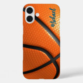 Basketbal Jouw naam Persoonlijke informatie Case-Mate iPhone Case (Achterkant)