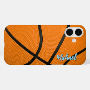 Basketbal Jouw naam Persoonlijke informatie iPhone 16 Plus Hoesje