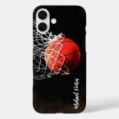 Basketbal Jouw naam Persoonlijke informatie Case-Mate iPhone Case (Achterkant)