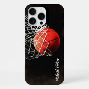 Basketbal Jouw Naam Persoonlijke Informatie iPhone 16 Pro Max Hoesje