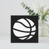 basketbal kaart (Staand voorkant)