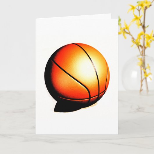 Basketbal Kaart (Gele Bloem)