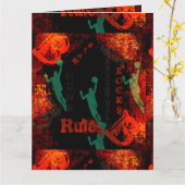 BASKETBAL KAART (Gele Bloem)