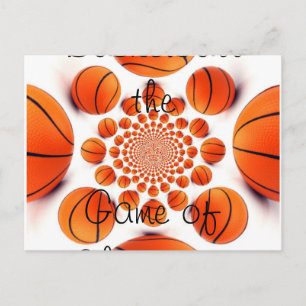 Basketbal Kaleidoscoop Art Print Briefkaart