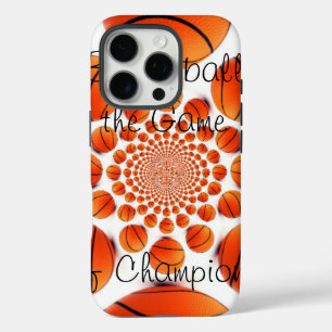 Basketbal Kaleidoscoop Art Print iPhone 16 Pro Hoesje