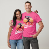 Basketbal kampioen basketbalspeler fans retro t-shirt (Unisex)