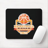 Basketbal Kampioenschap Vintage Muismat (Met muis)
