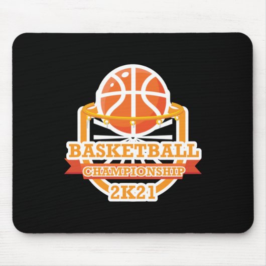 Basketbal Kampioenschap Vintage Muismat (Voorkant)