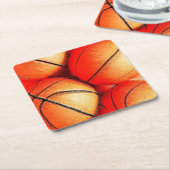 Basketbal Kartonnen Onderzetters (Schuin)