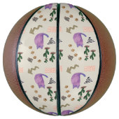 Basketbal Kat Vis Cactus Paws Meow (Verticaal)