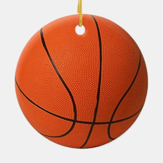Basketbal Keramisch Ornament (Achterkant)