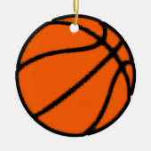 basketbal keramisch ornament (Voorkant)
