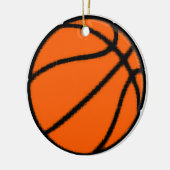 basketbal keramisch ornament (Links)