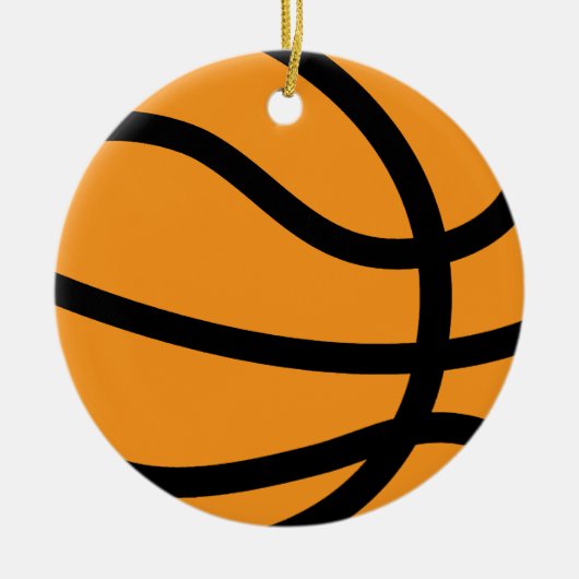 basketbal keramisch ornament (Voorkant)