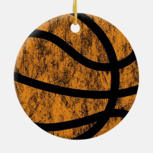 basketbal keramisch ornament (Achterkant)